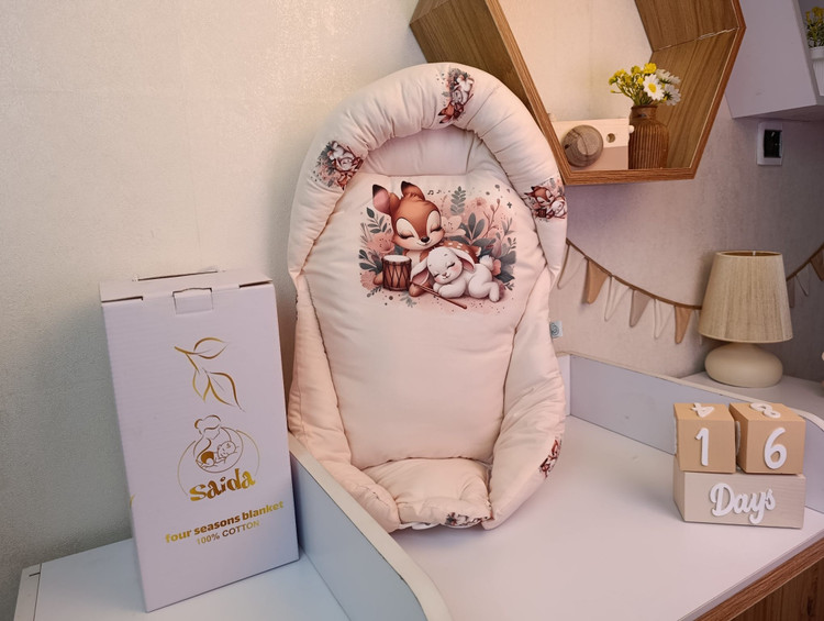 آغوشی (قنداق سوئیسی) طرح خرگوش و مادر