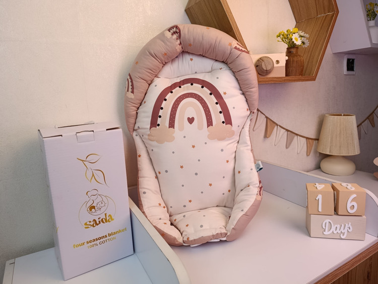 آغوشی (قنداق سوئیسی) طرح رنگین کمان