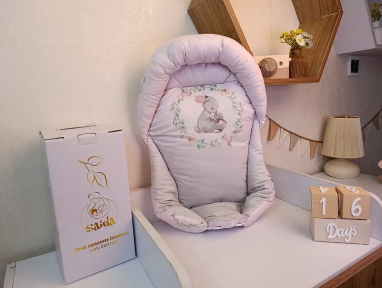 آغوشی (قنداق سوئیسی) طرح خرگوش و مادر