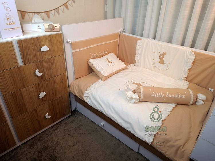 سرویس روتختی نوزادی گلدوزی طرح خرگوش