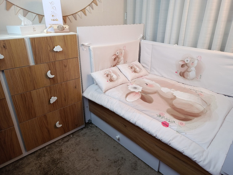 ست روتختی نوزادی طرح خرگوش و پروانه