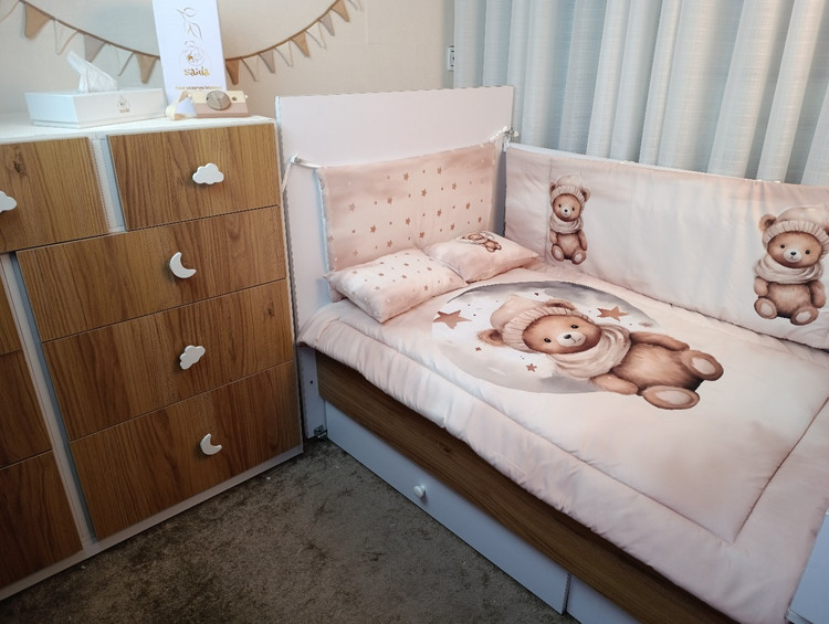 روتختی نوزادی طرح خرس و ماه