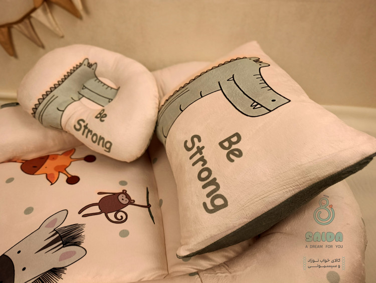 تشک گارددار نوزاد(غلط گیر) طرح حیوانات جنگل