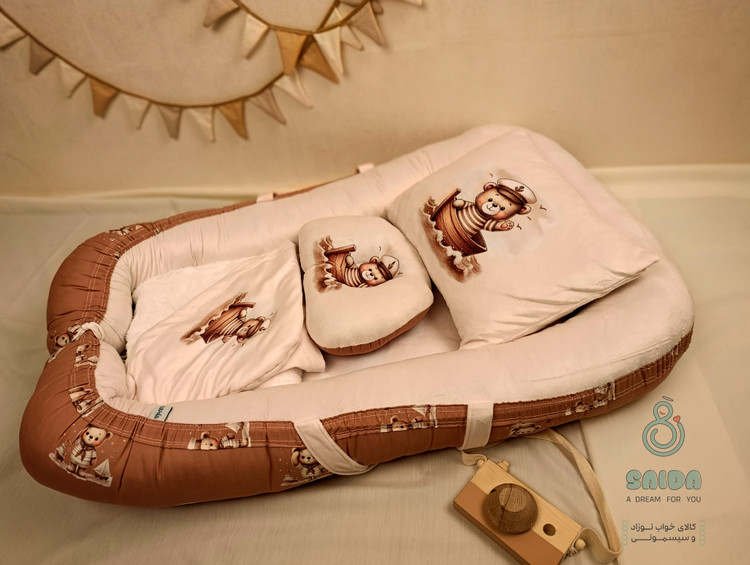 تشک گارددار نوزاد(غلط گیر) طرح خرس ملوانی