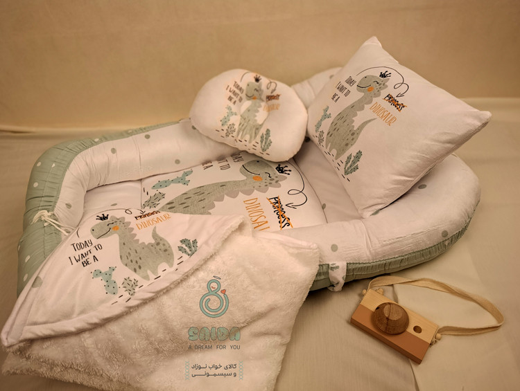تشک گارددار نوزاد(غلط گیر) طرح دایناسور