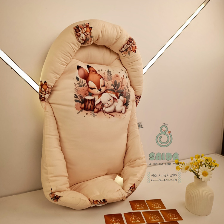 آغوشی (قنداق سوئیسی) طرح خرگوش و مادر