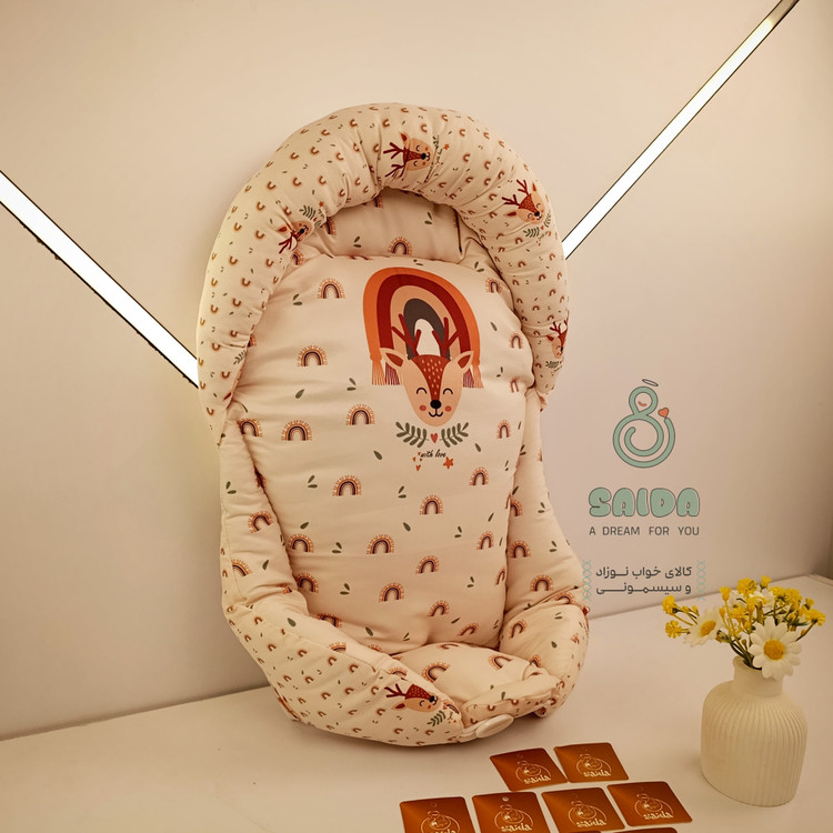 آغوشی (قنداق سوئیسی) طرح گوزن و رنگین کمان