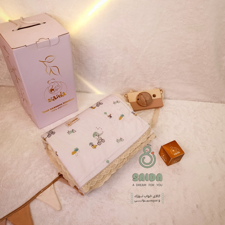 پتو رو انداز نوزاد طرح فیل