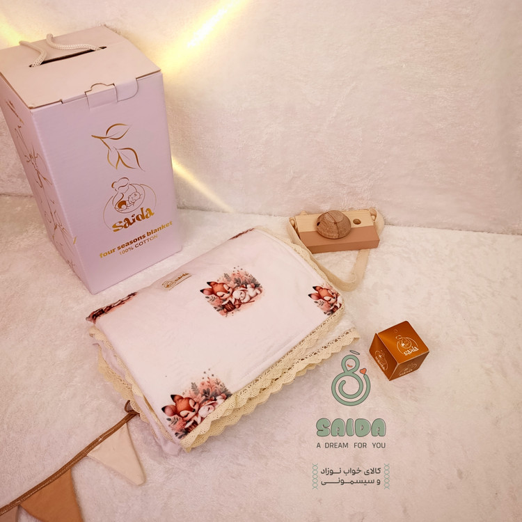 پتو رو انداز نوزاد طرح خرگوش و مادر